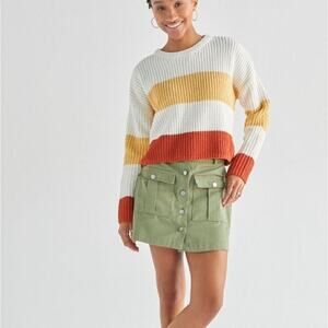 Chenille Colorblock Sweater